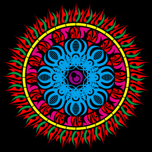 花火のトライバルデザイン