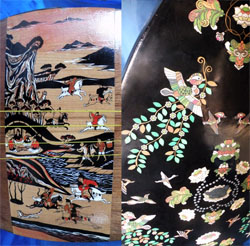 紫檀木画槽琵琶